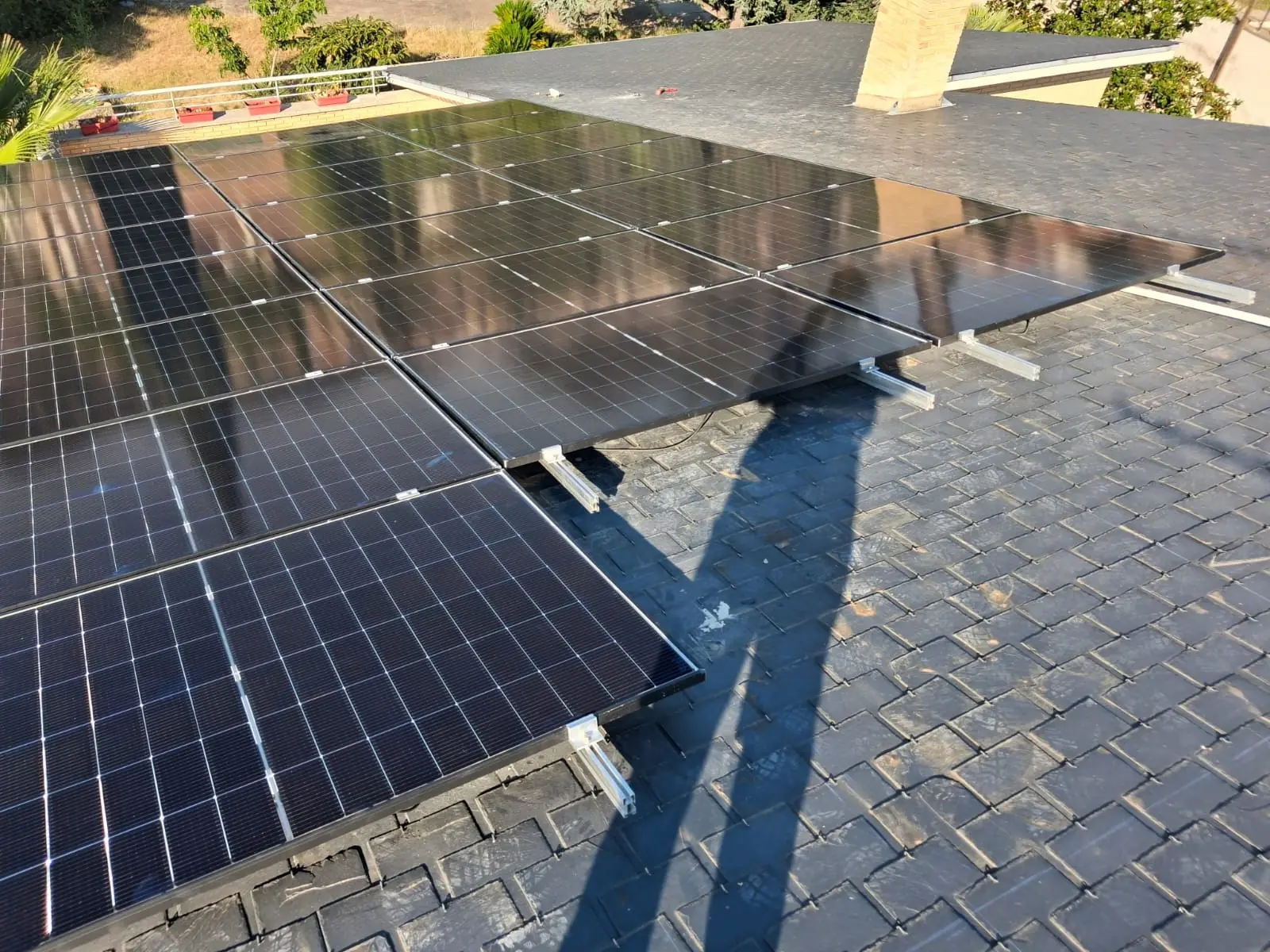 Paneles solares instalados en Sant Feliu